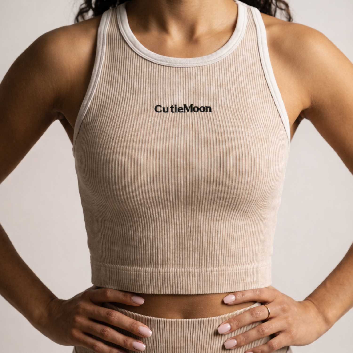 Washed Rib Crop Tank - Image 2