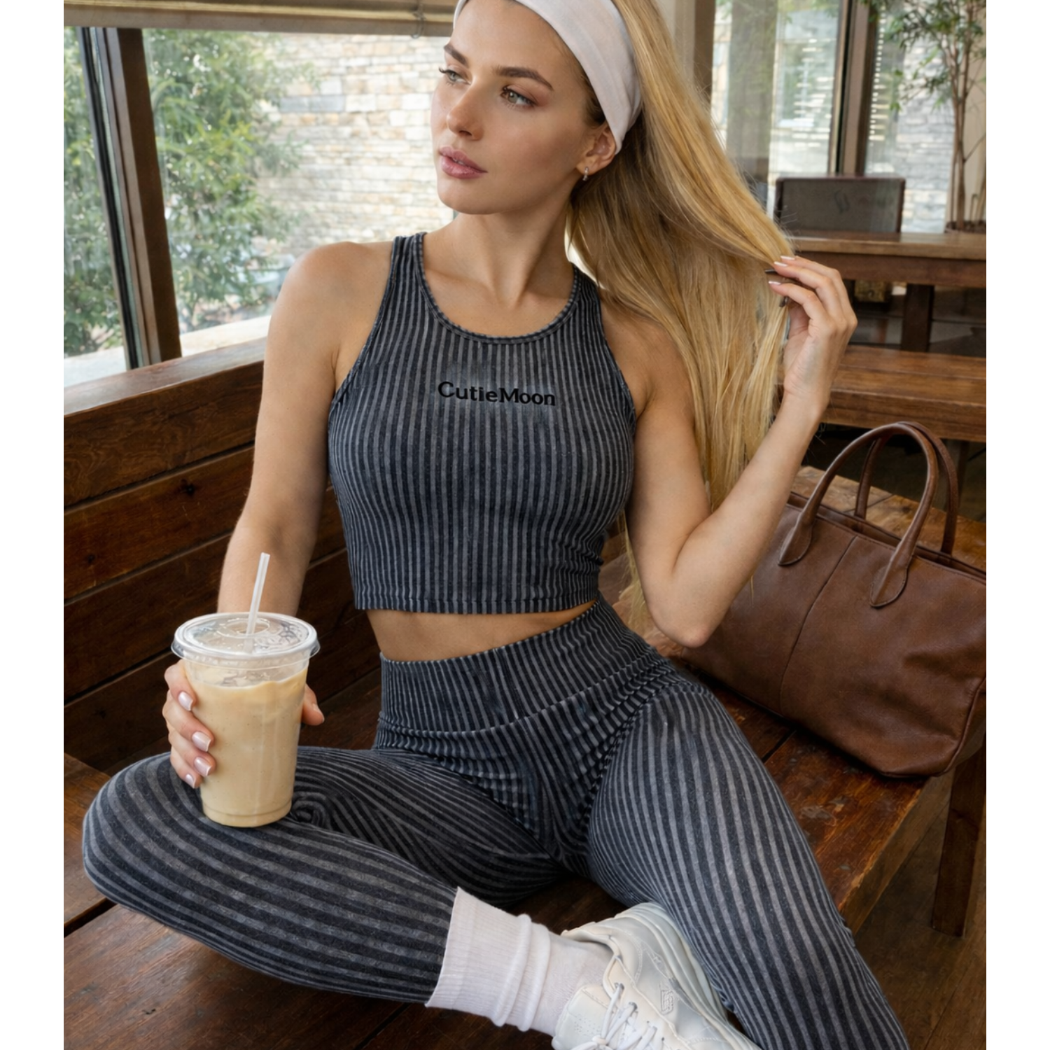 Washed Rib Crop Tank - Image 7