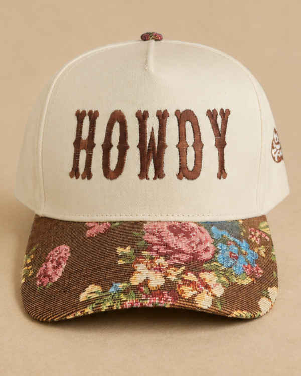 Howdy Floral Snapback Hat