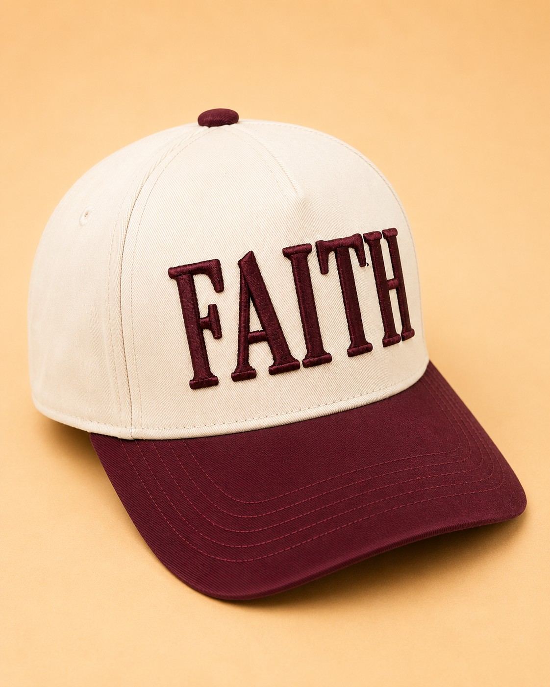 FAITH Embroidered Two-Tone Baseball Cap