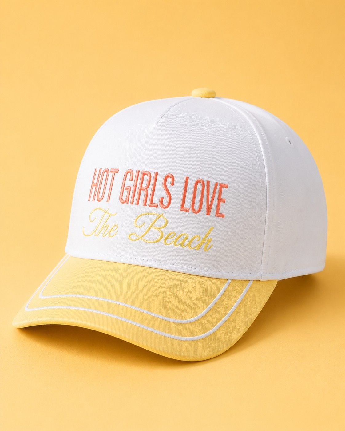 Hot Girls Love the Beach Embroidered Snapback
