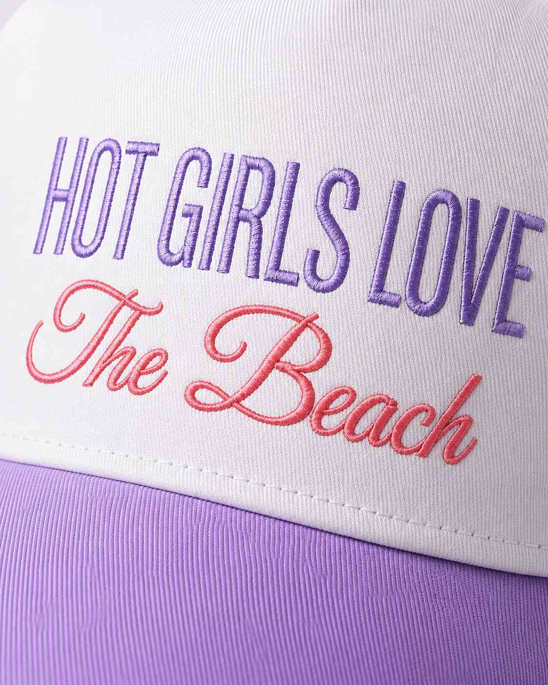 Hot Girls Love the Beach Embroidered Snapback