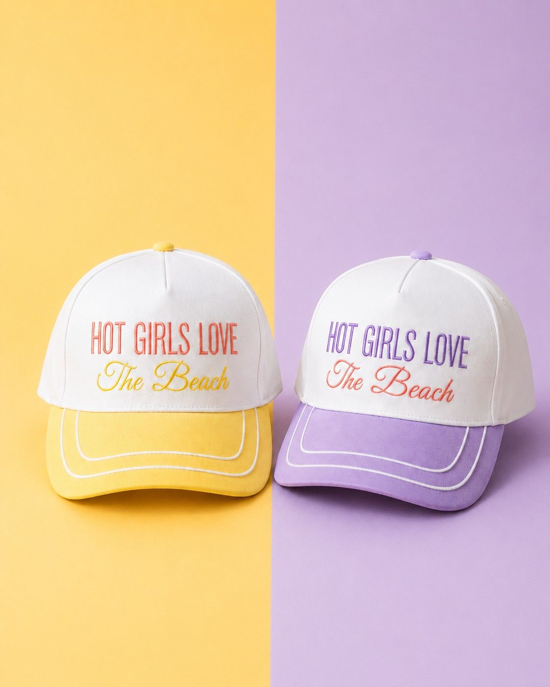 Hot Girls Love the Beach Embroidered Snapback