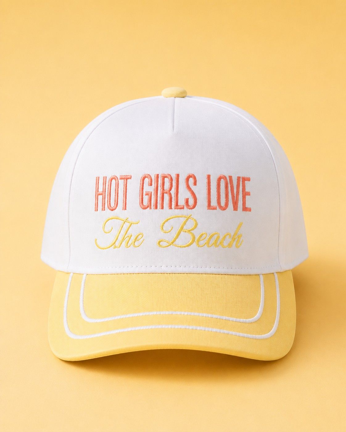 Hot Girls Love the Beach Embroidered Snapback